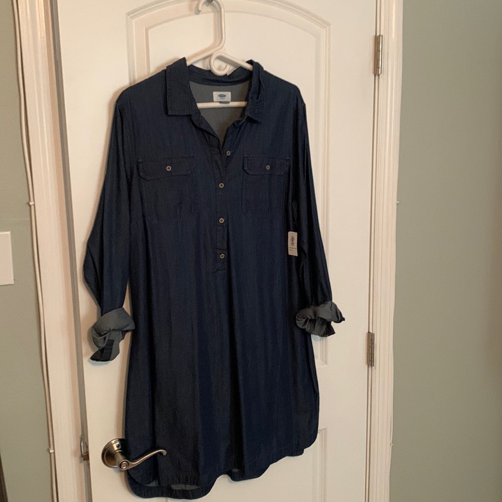 NWT Old Navy Lightweight Denim Midi Dress